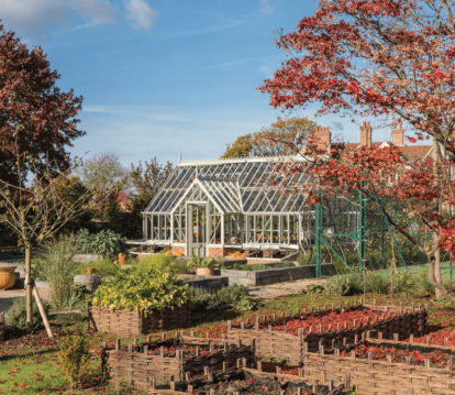 Alitex greenhouse in autumn