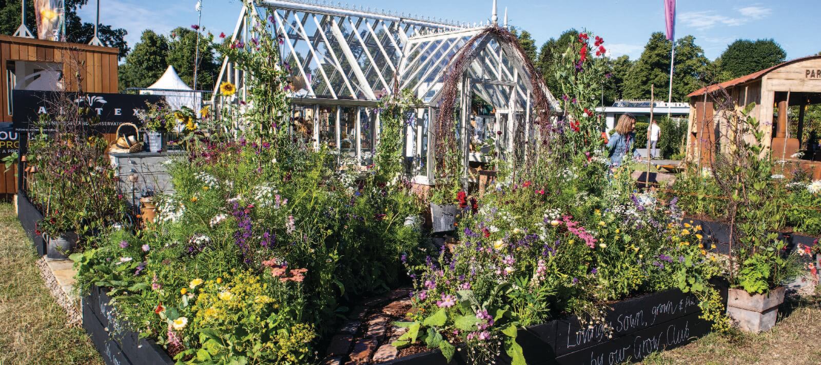 Alitex stand at Hampton Court Flower Show in 2022