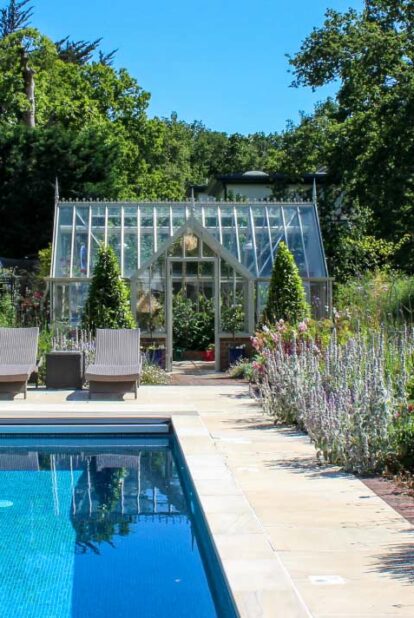 Alitex greenhouse with pool