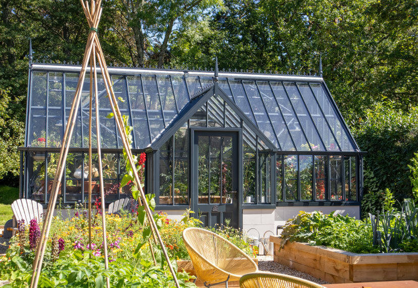 Best Position for a Greenhouse: Cliveden Greenhouse on a summer day